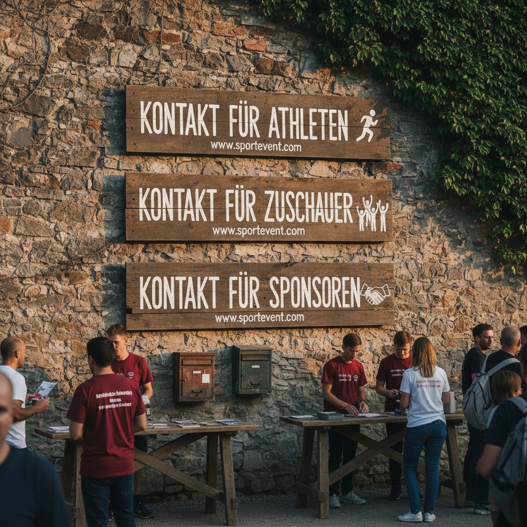 Kontakt for Athleten, Zuschauer, Sponsoren